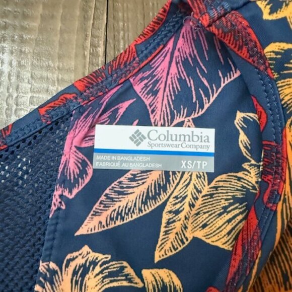 Columbia PFG Tank Dress Omni-Freeze Cooling Floral Tropical Resort Beach Size XS - Picture 5 of 5
